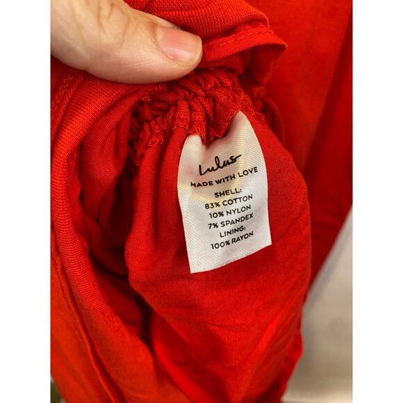 Lulus Love You Like I Do Red Ruched Drawstring Maxi Dress Sleeveless Medium NWT - Picture 10 of 12